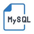 MySQL file glyphs double color icon