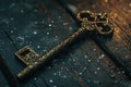 Mysterious Ancient magic key. Generate Ai