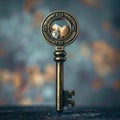Mysterious Antique Key to Opportunity Royalty Free Stock Photo