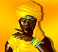 Mysterious Black Arab Woman from the Saharan sands