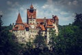 Mysterious Bran Castle. Vampire Residence of Dracula in Romania Royalty Free Stock Photo