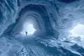 Icy Hidden Cave Entrance