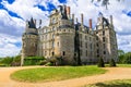 Mysterious castles of France - Chateau de Brissac ,Loire valley Royalty Free Stock Photo