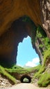 Mysterious Cave Entrance Leading into the Heart of the Mountain