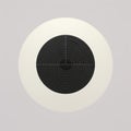 Mysterious Circle Design On Gray Background With Julian Opie Style