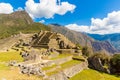 Mysterious city - Machu Picchu, Peru,South America. The Incan ruins and terrace. Example of polygonal masonry