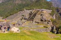 Mysterious city - Machu Picchu, Peru,South America. The Incan ruins and terrace.