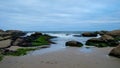 Mysterious beach of Punta del Diablo in Uruguay Royalty Free Stock Photo