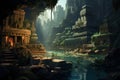 Mysterious Discovering lost city. Generate Ai