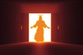 Mysterious Door 15 Jesus HR Royalty Free Stock Photo