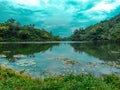 Colorful natural lake in Bangladesh.Local People call it The Dragon Lake