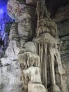 Mysterious and dreamy stalactites stand tall