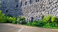 Mysterious Dripstone Wall in the Wallenstein Garden, Prague, Lesser Town, Czech Republic Royalty Free Stock Photo