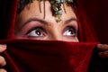 Mysterious eastern woman Royalty Free Stock Photo