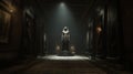 Mysterious Egyptian Statue In Unreal Engine Stone Hallway