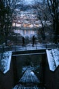 Mysterious entrance in Prague, leading to a world of wonder Royalty Free Stock Photo