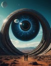 Mysterious Eye Portal on Alien Planet