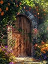 Mysterious fantasy door