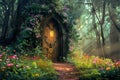 Mysterious fantasy door