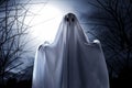 Mysterious ghost on the forest Royalty Free Stock Photo