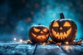 Mysterious halloween night setting with spooky and haunting atmosphere for a chilling experience Royalty Free Stock Photo