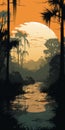 Mysterious Jungle: A Man\'s Journey Through The Swamp