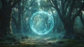 Mysterious light deep in the forest Royalty Free Stock Photo