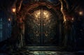 Mysterious Magical doors. Generate Ai