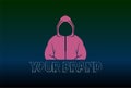 Sqiud Game Mysterious Man Male with Pink Jacket Logo Design Vector