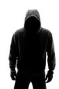 Mysterious man in silhouette Royalty Free Stock Photo