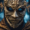 Mysterious masked man for Halloween Royalty Free Stock Photo