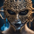 Mysterious masked man for Halloween Royalty Free Stock Photo