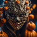 Mysterious masked man for Halloween Royalty Free Stock Photo