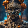 Mysterious masked man for Halloween Royalty Free Stock Photo