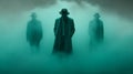 Mysterious Men In Coats: A Cryptidcore Image Of Enigmatic Characters