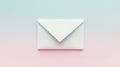 Mysterious message, a sealed envelope adorned with triangular paper element hints at intriguing correspondence