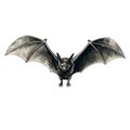 Mysterious Nocturnal Bat Tattoo Drawing On White Background