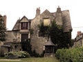 Mysterious, haunted, creepy old house in Nevers. France 2020 Royalty Free Stock Photo