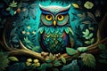 Mysterious Owl letter. Generate Ai