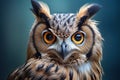 Mysterious Owl portrait bird. Generate Ai