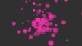 Mysterious Pink Blots Capturing Attention Against Deep Black Backdrop