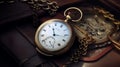 The Mysterious Pocket Watch Royalty Free Stock Photo