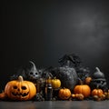 Halloween Pumpkin Placemat Design Background Royalty Free Stock Photo