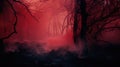 mysterious red mist