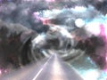 Mysterious road in the abstract world