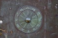 A mysterious rune like symbol on a door at the Norman Lockyer Observatory near Sidmouth Devon Royalty Free Stock Photo