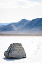The mysterious Sailing Stone at the Racetrack in Death Valley California.