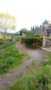 Mysterious trail leading to ancient chapel