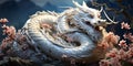 A mysterious white snake that brings good fortune