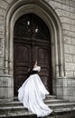 Mysterious woman in Victorian dress Royalty Free Stock Photo